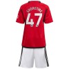 Maillot de Supporter Manchester United Shoretire 47 Domicile 2023-24 Pour Enfant